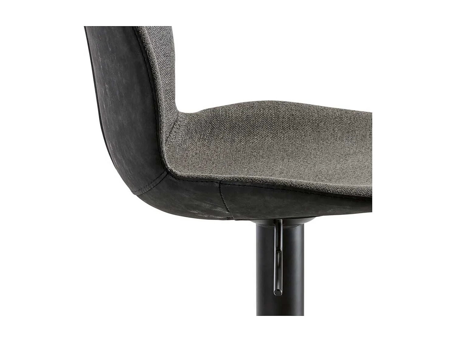 Barhocker durch Gasdruck höhenverstellbar gepolsterter Rückenlehne