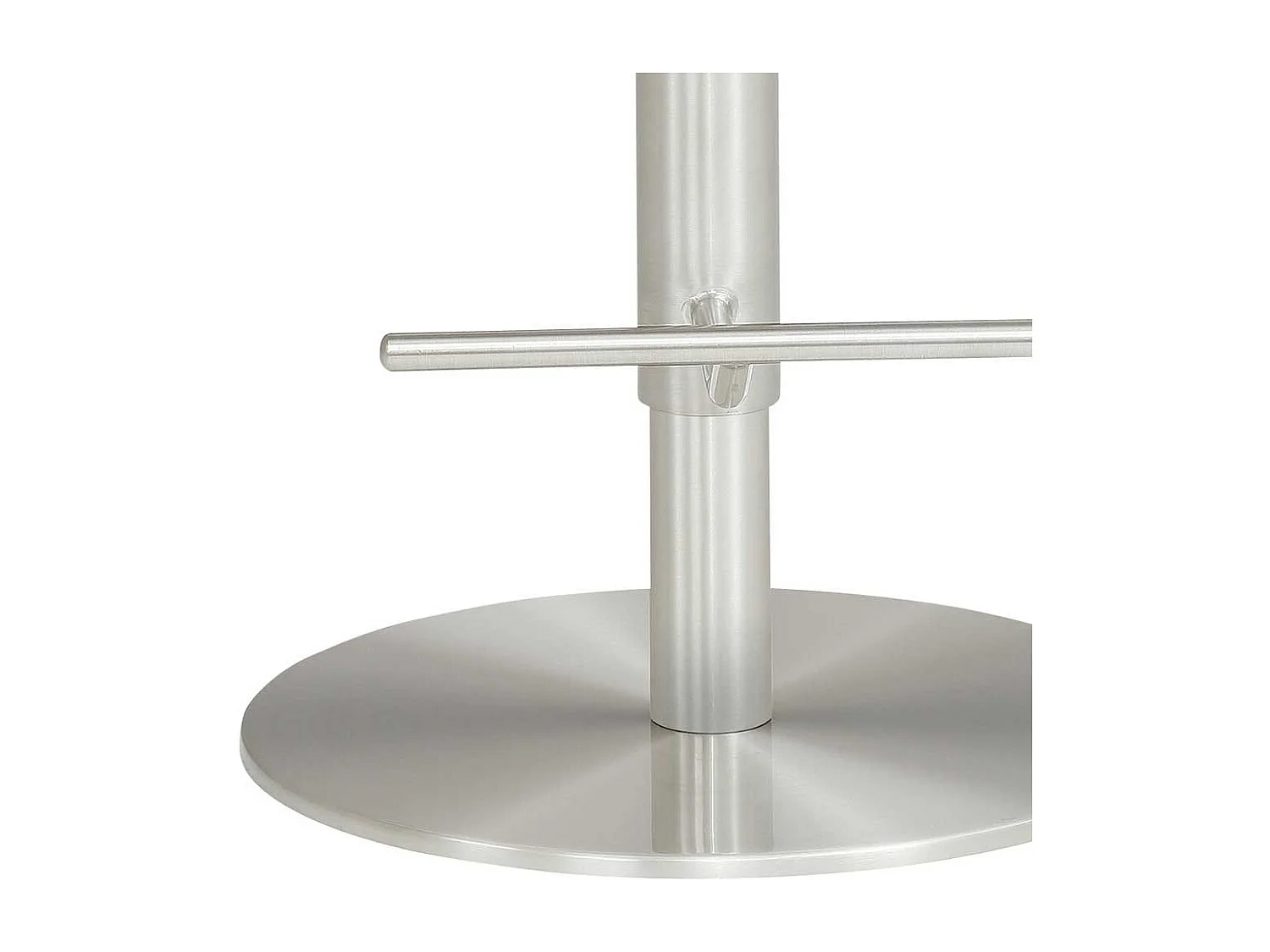 Barstuhl mit Armlehnen Bezug Microfaser Dunkelgrau Tellerfuß Chrom gebürstet