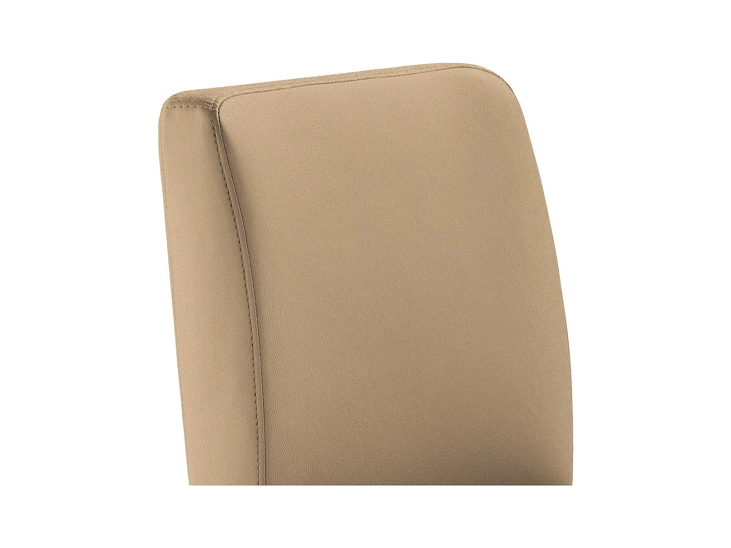 Hochwertiger Barstuhl mit Bezug aus Microfaser Beige