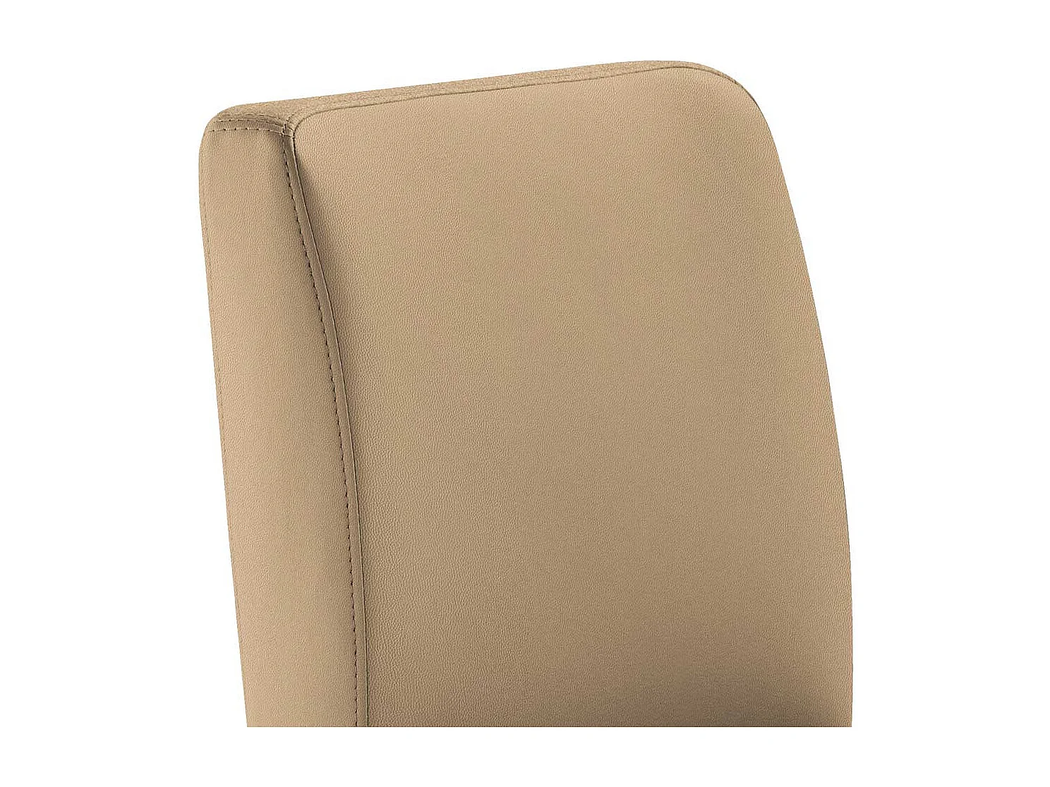 Hochwertiger Barstuhl mit Bezug aus Microfaser Beige