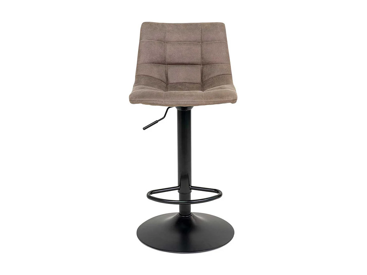 Barstühle in Hellbraun und Schwarz höhenverstellbar (2er Set)