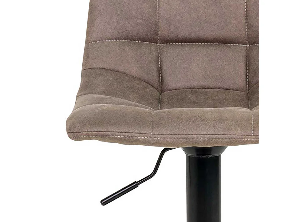 Barstühle in Hellbraun und Schwarz höhenverstellbar (2er Set)