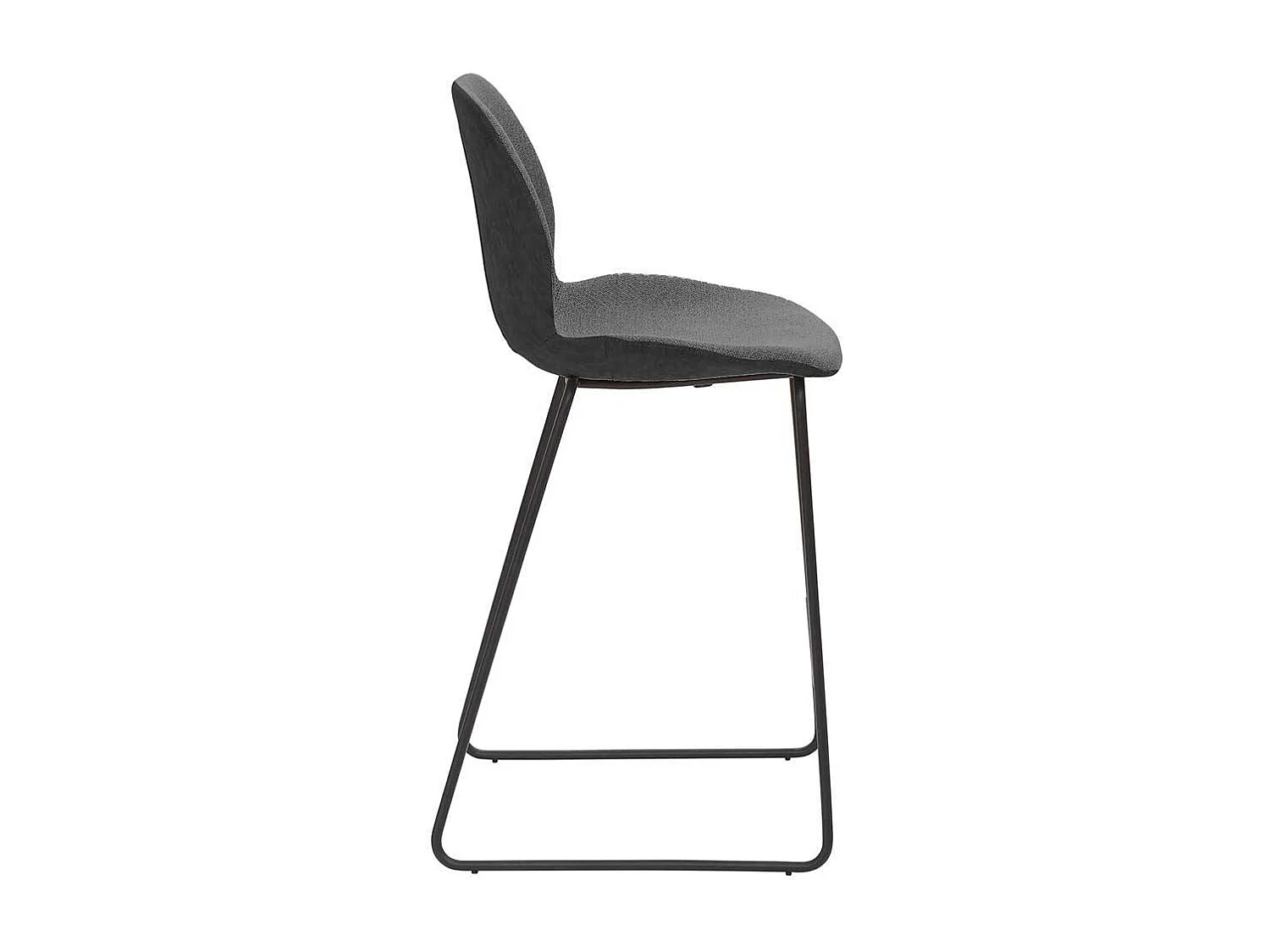 Bügelgestell Küchenhocker mit 65 cm Sitzhöhe modernem Design