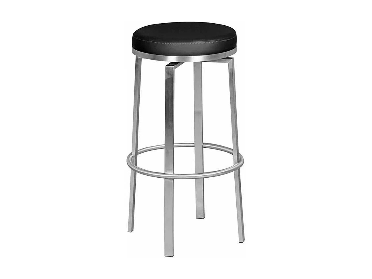 Tresenhocker in Schwarz rund drehbar