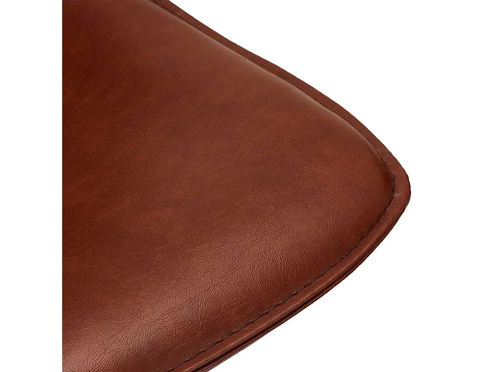 Küchenbarhocker in Cognac Braun Kunstleder 70 cm Sitzhöhe (2er Set)