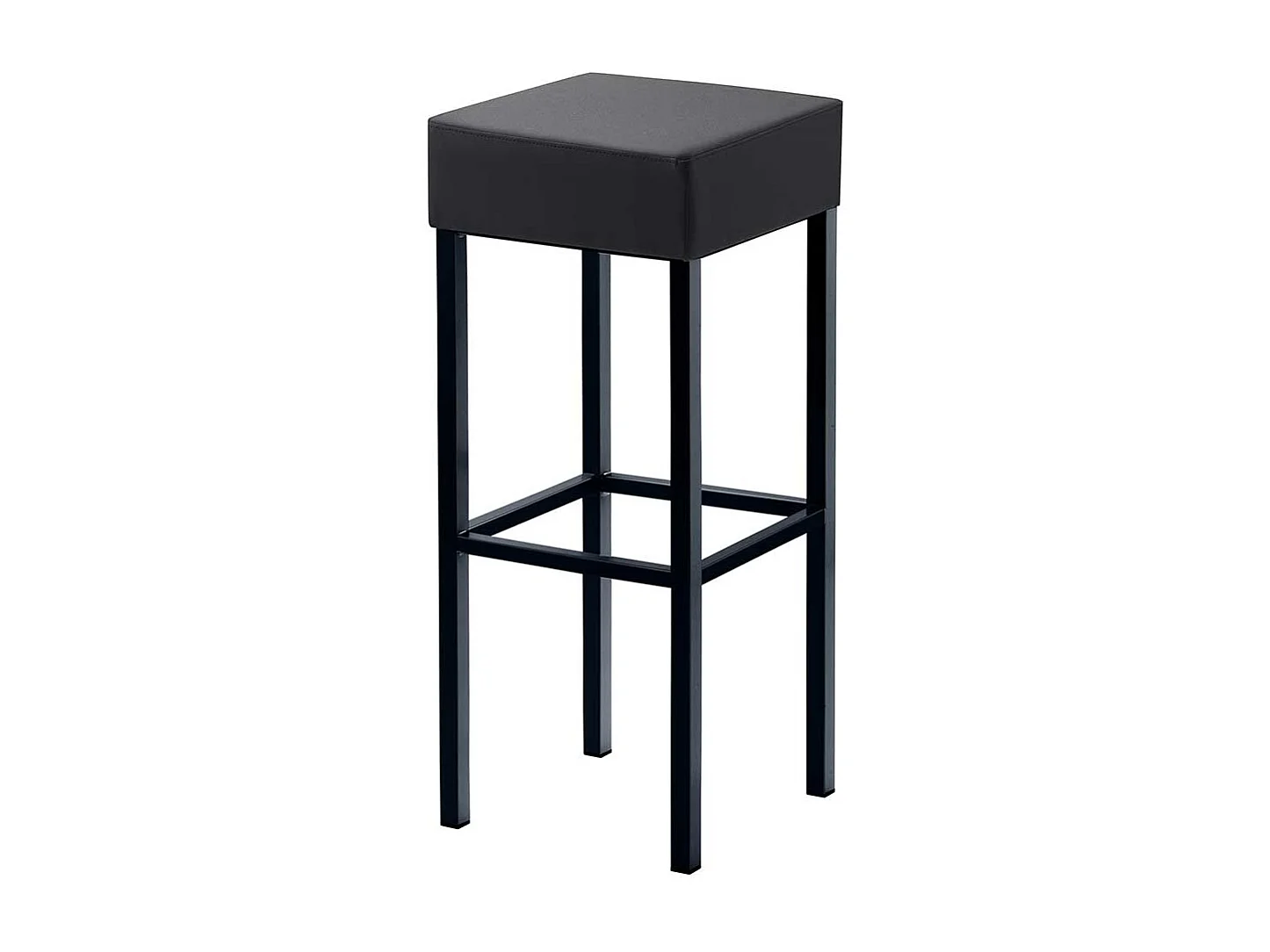 Barstuhl hoch in Anthrazit & Schwarz Bezug aus Microfaser