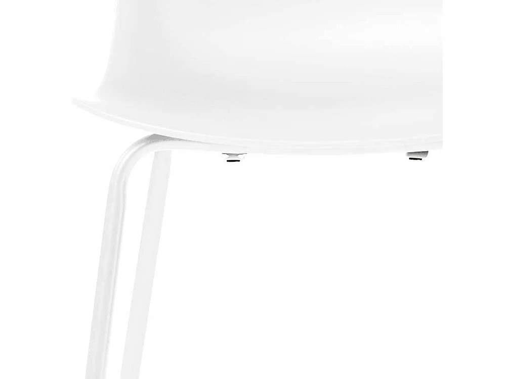 Moderne Barhocker Küche in Weiß 68 cm Sitzhöhe (2er Set)