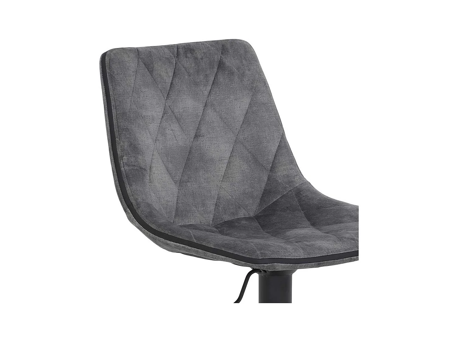 Barhocker durch Gasdruck höhenverstellbar gepolsterter Rückenlehne (2er Set)