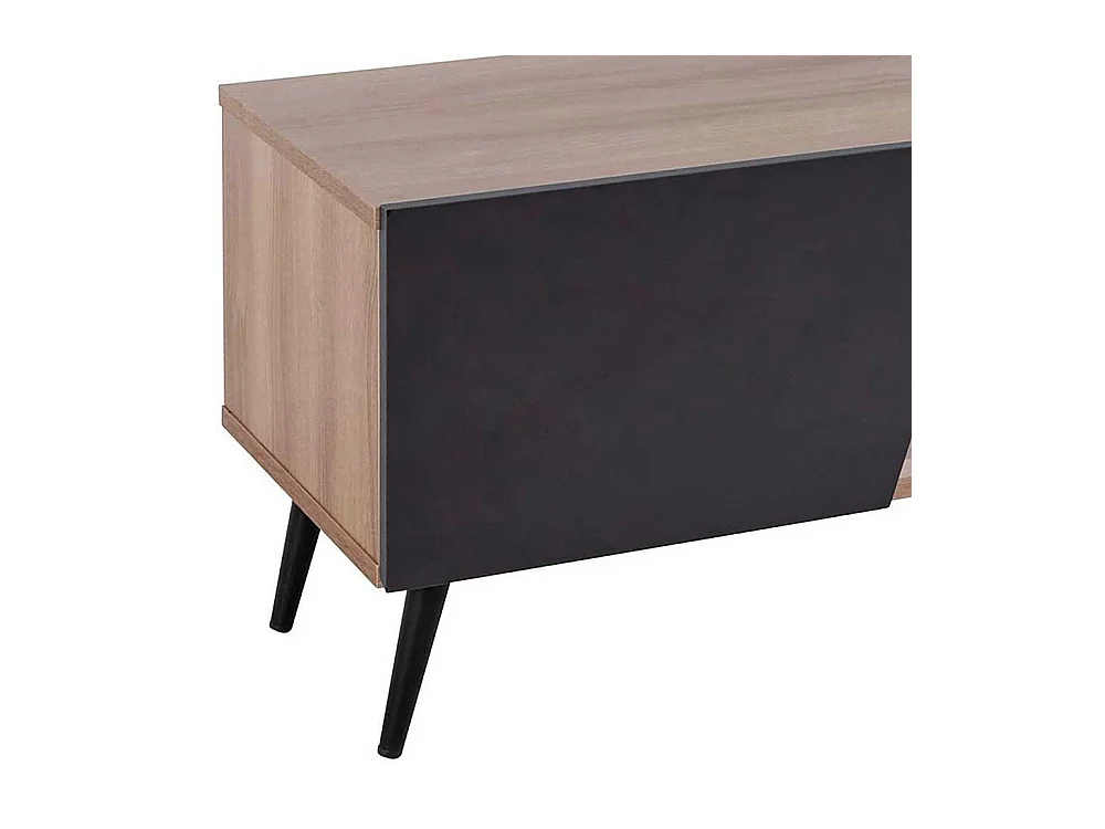 TV Lowboard Fernsehtisch in Anthrazit mit Schubladen