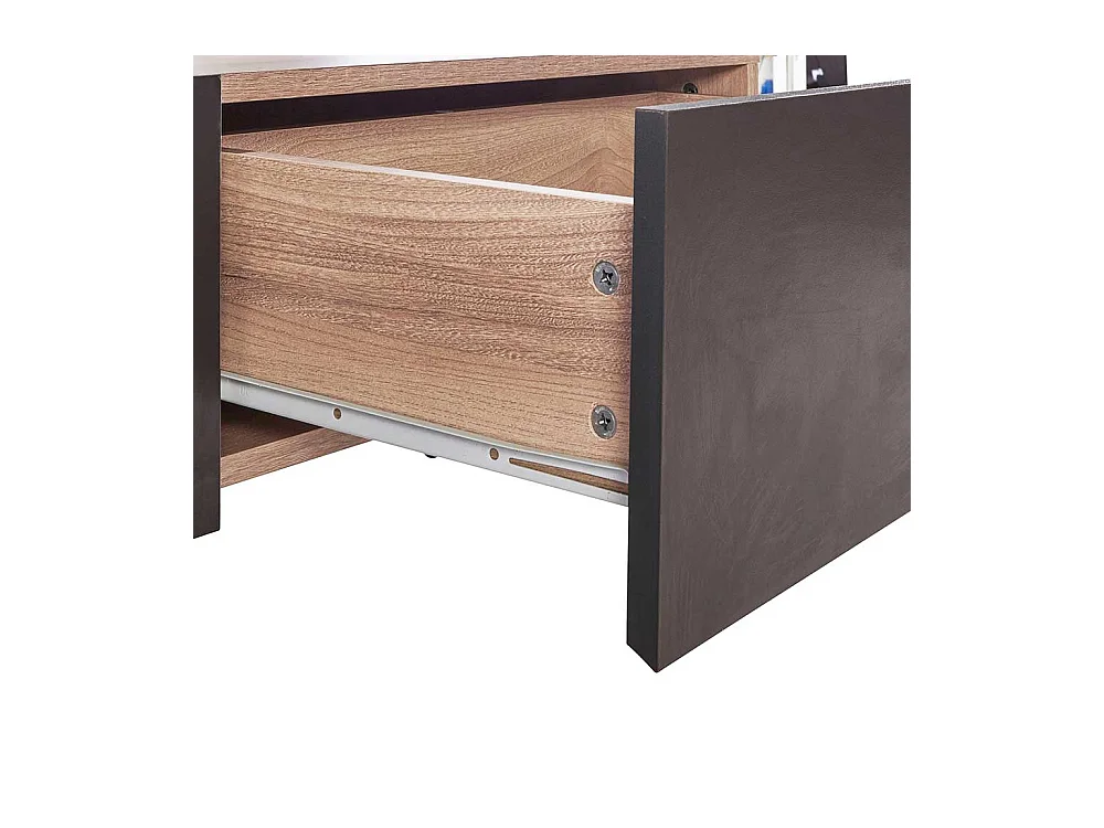 TV Lowboard Fernsehtisch in Anthrazit mit Schubladen