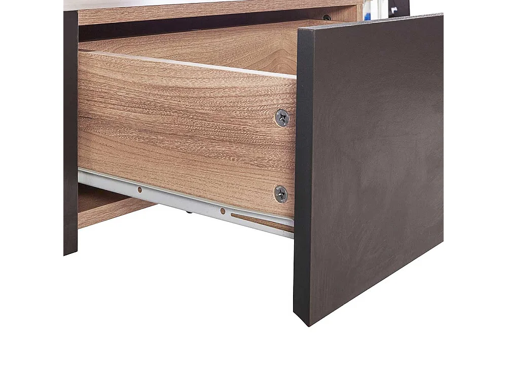 TV Lowboard Fernsehtisch in Anthrazit mit Schubladen