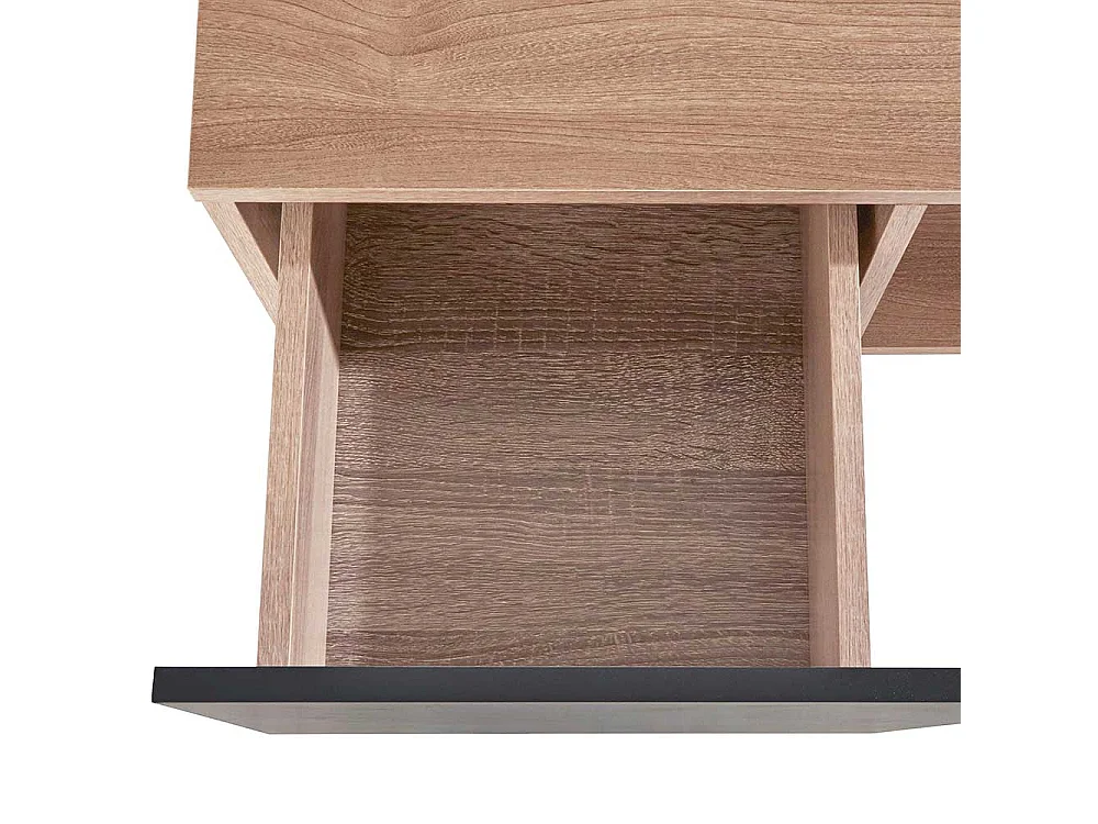 TV Lowboard Fernsehtisch in Anthrazit mit Schubladen