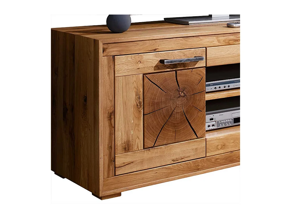 TV Board aus Wildeiche Massivholz 150 cm breit