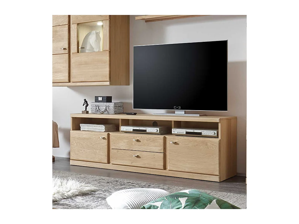 TV Board aus Wildeiche Bianco ge�lt 170 cm