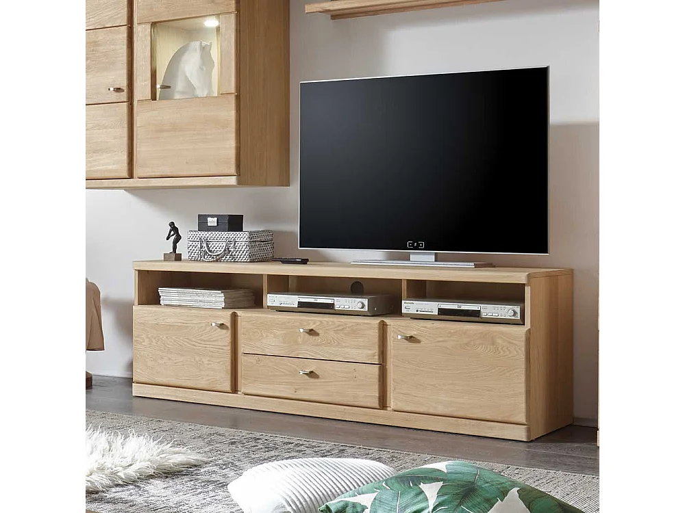 TV Board aus Wildeiche Bianco geölt 170 cm