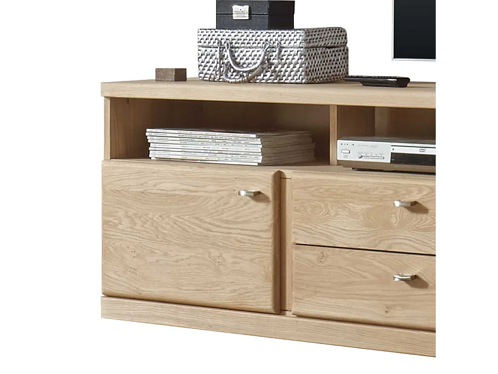 TV Board aus Wildeiche Bianco geölt 170 cm