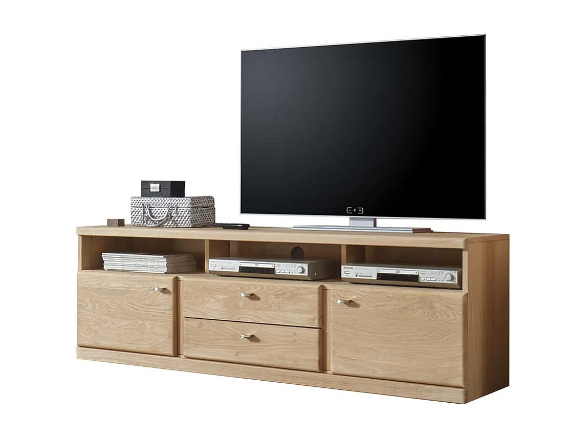 TV Board aus Wildeiche Bianco geölt 170 cm
