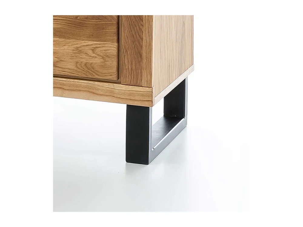 Fernsehboard aus Wildeiche teilmassiv geölt zwei Schubladen