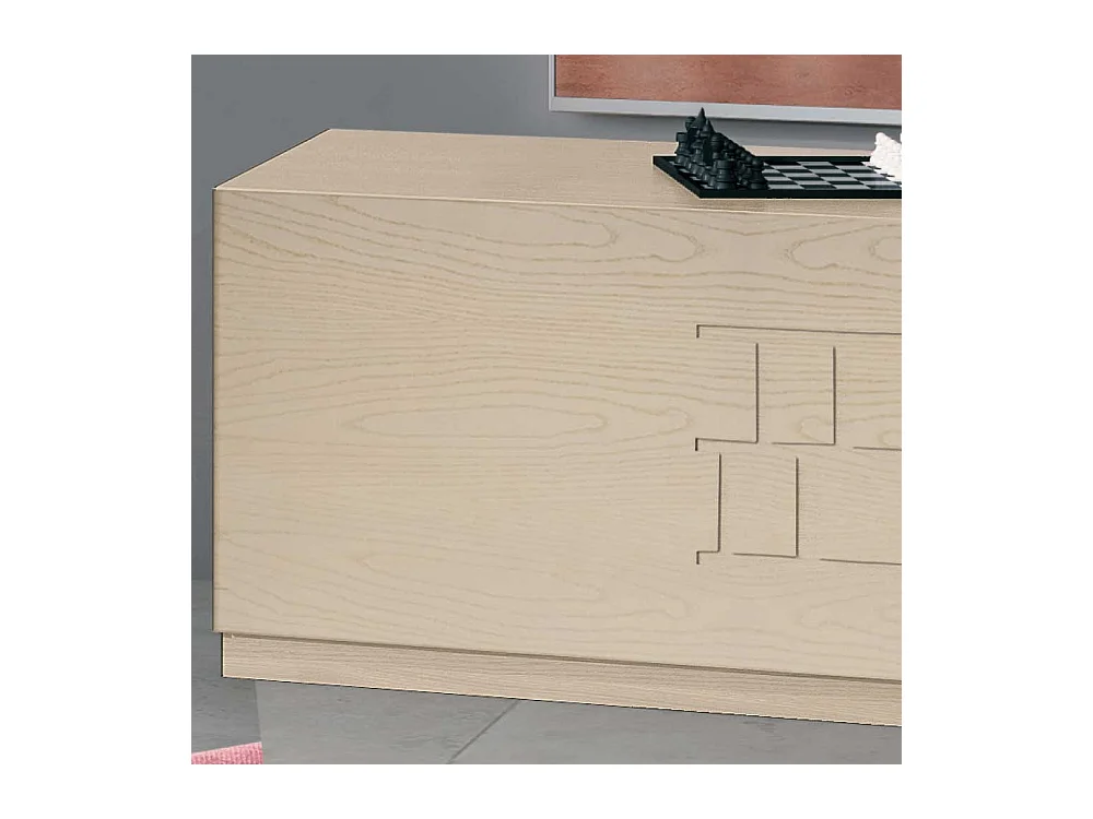 TV Tisch in Esche hell furniert 120 cm breit