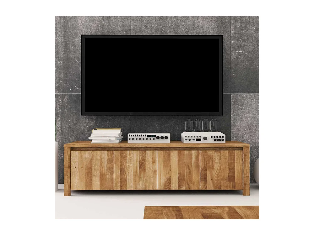 TV Lowboard aus Wildeiche Massivholz 150 cm