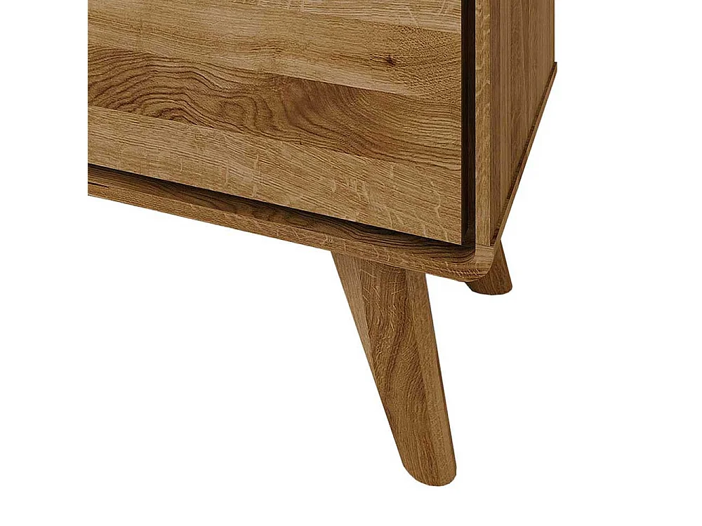 Fernsehtisch aus Wildeiche Massivholz 120 cm breit