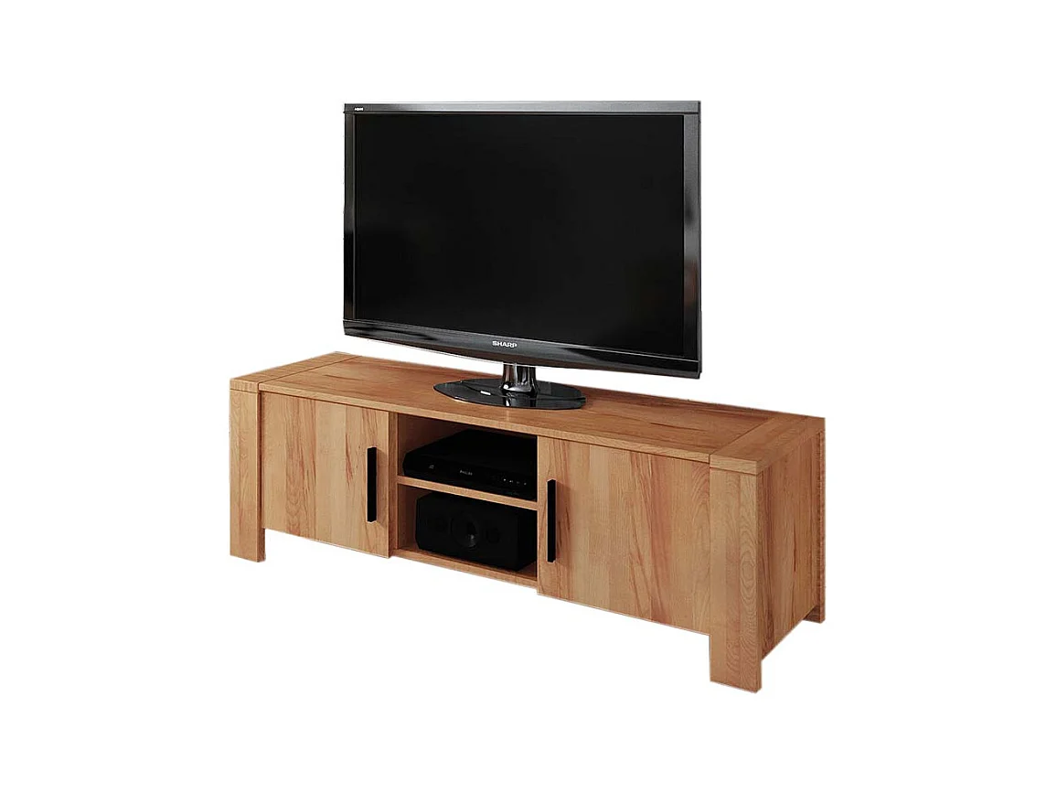 TV Board aus Kernbuche Massivholz 155 cm