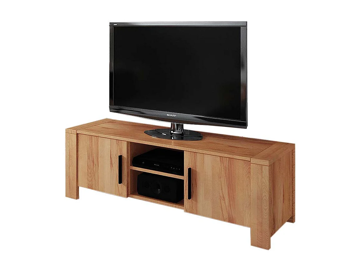 TV Board aus Kernbuche Massivholz 155 cm