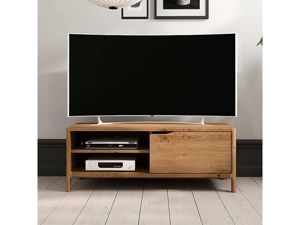 TV Board Fernsehtisch mit einer Tür und offenen Fächern