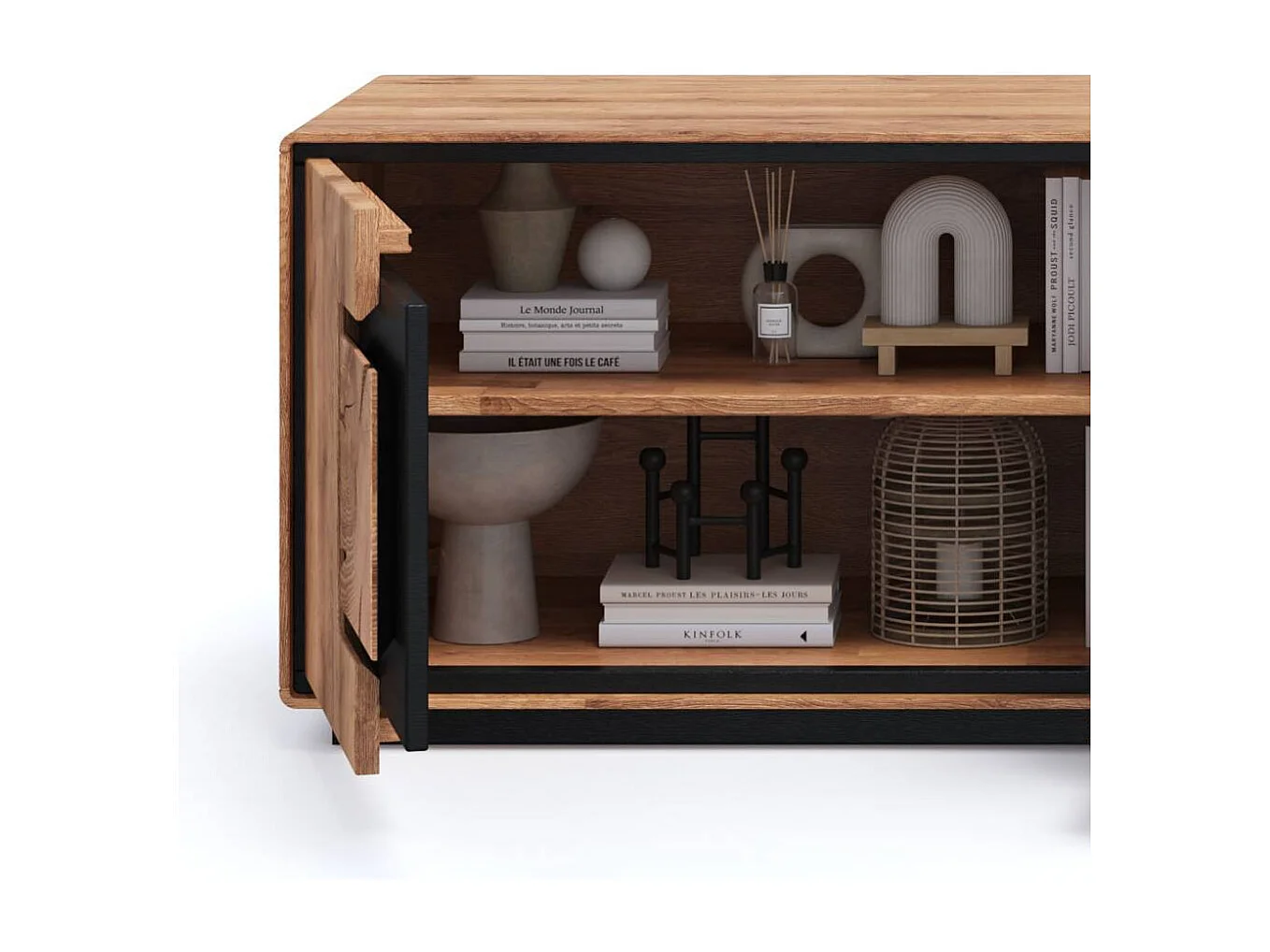 TV Lowboard Fernsehschrank mit zwei Schubladen 54 cm hoch