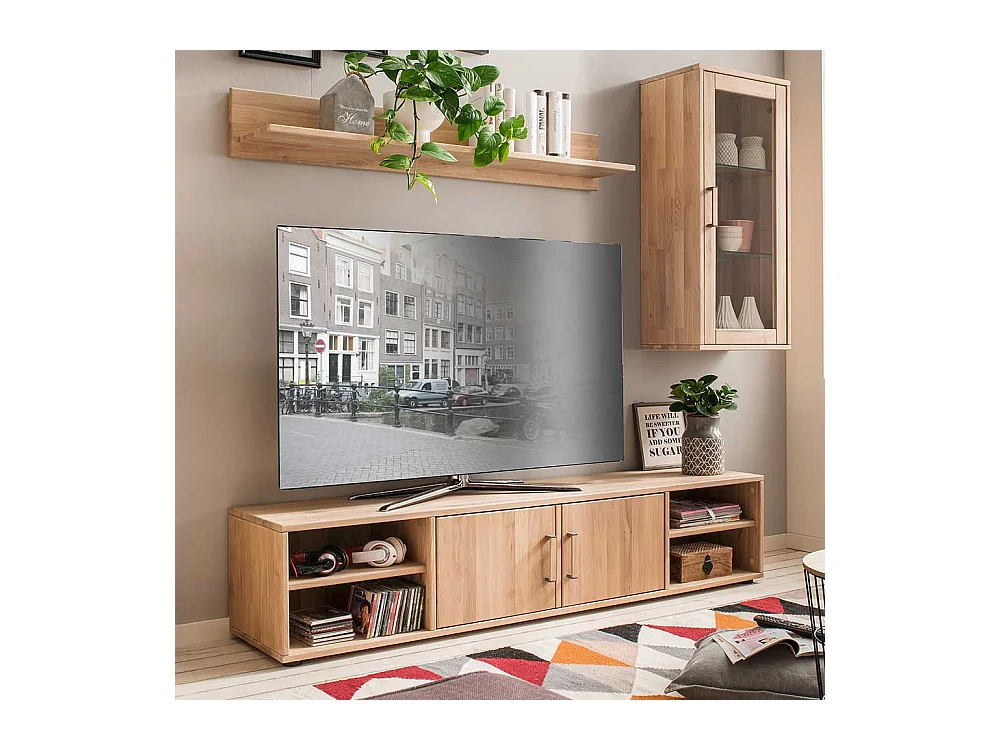 Fernseh Unterschrank aus Eiche Massivholz hell geölt