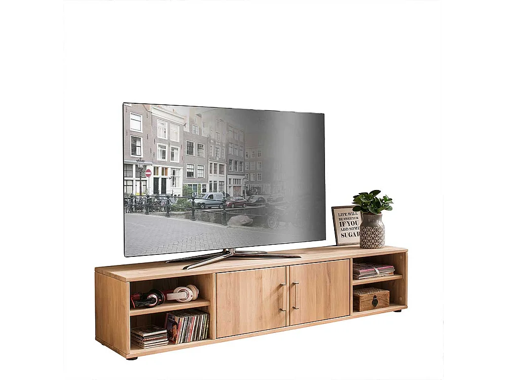 Fernseh Unterschrank aus Eiche Massivholz hell geölt