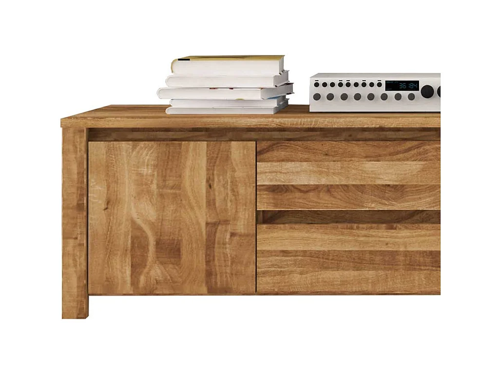 Massivholz Lowboard aus Wildeiche geölt 150 cm breit