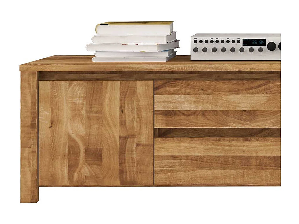 Massivholz Lowboard aus Wildeiche geölt 150 cm breit