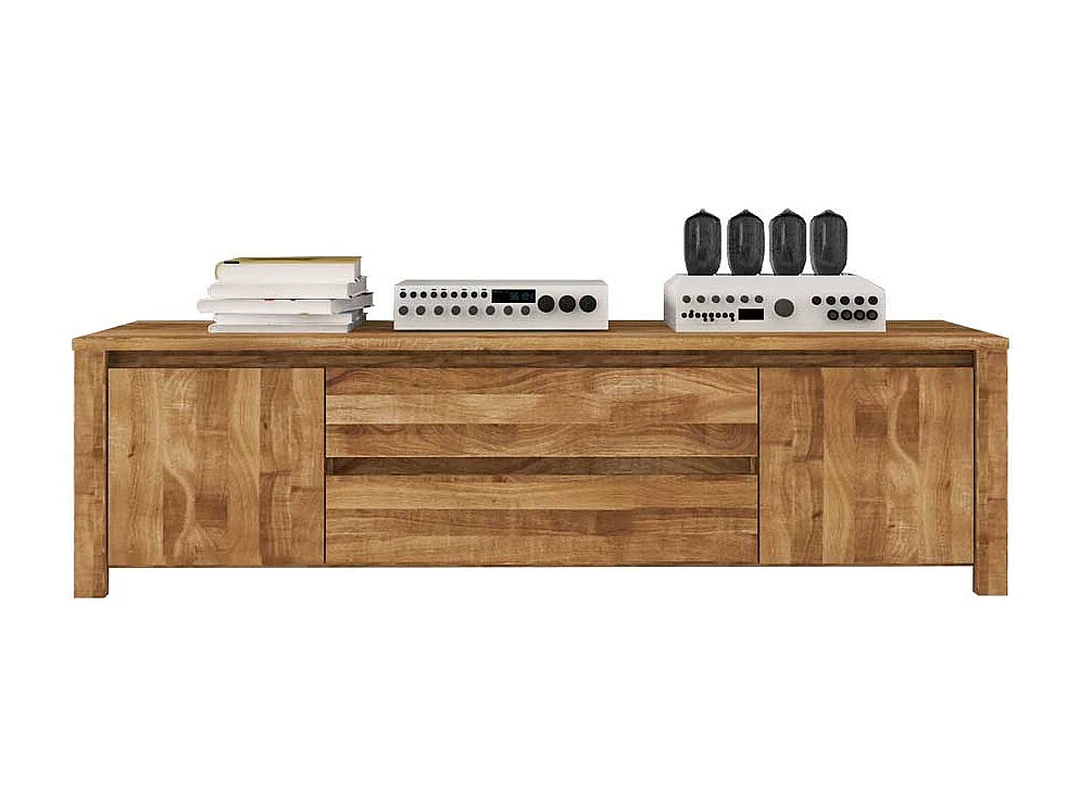 Massivholz Lowboard aus Wildeiche geölt 150 cm breit