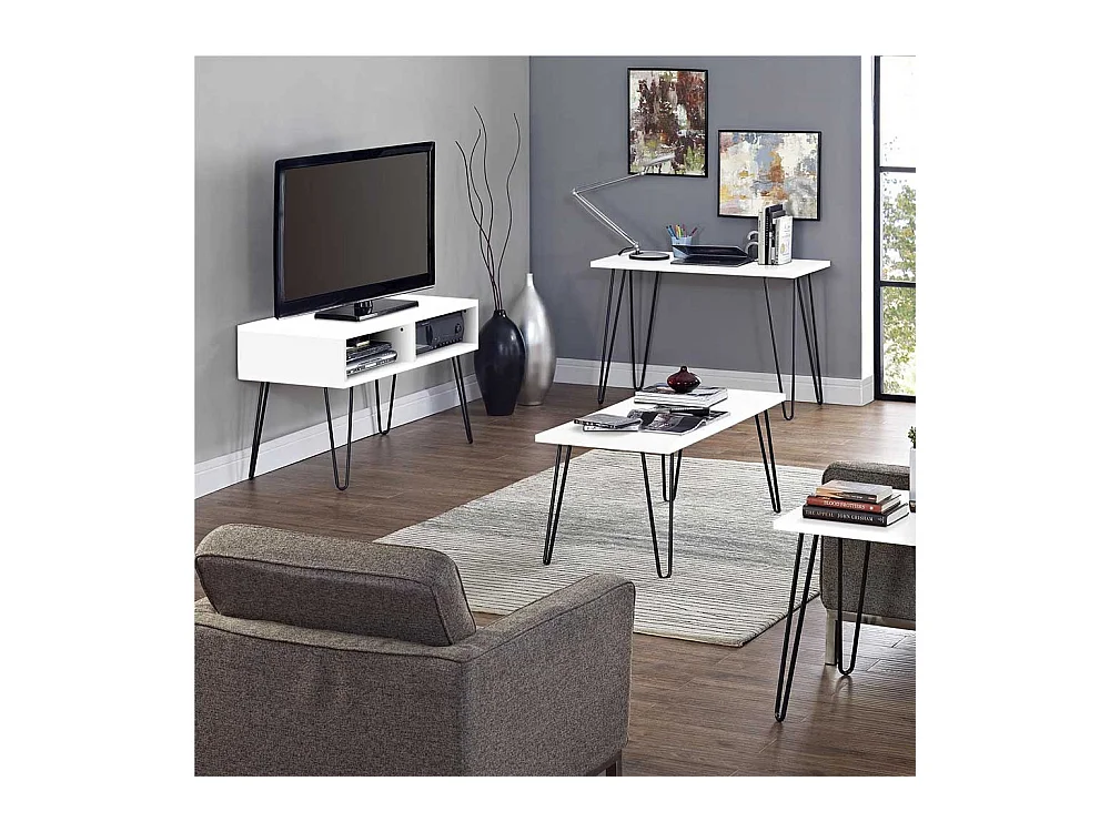 TV Phonotisch in modernem Design Metall Hairpin Gestell