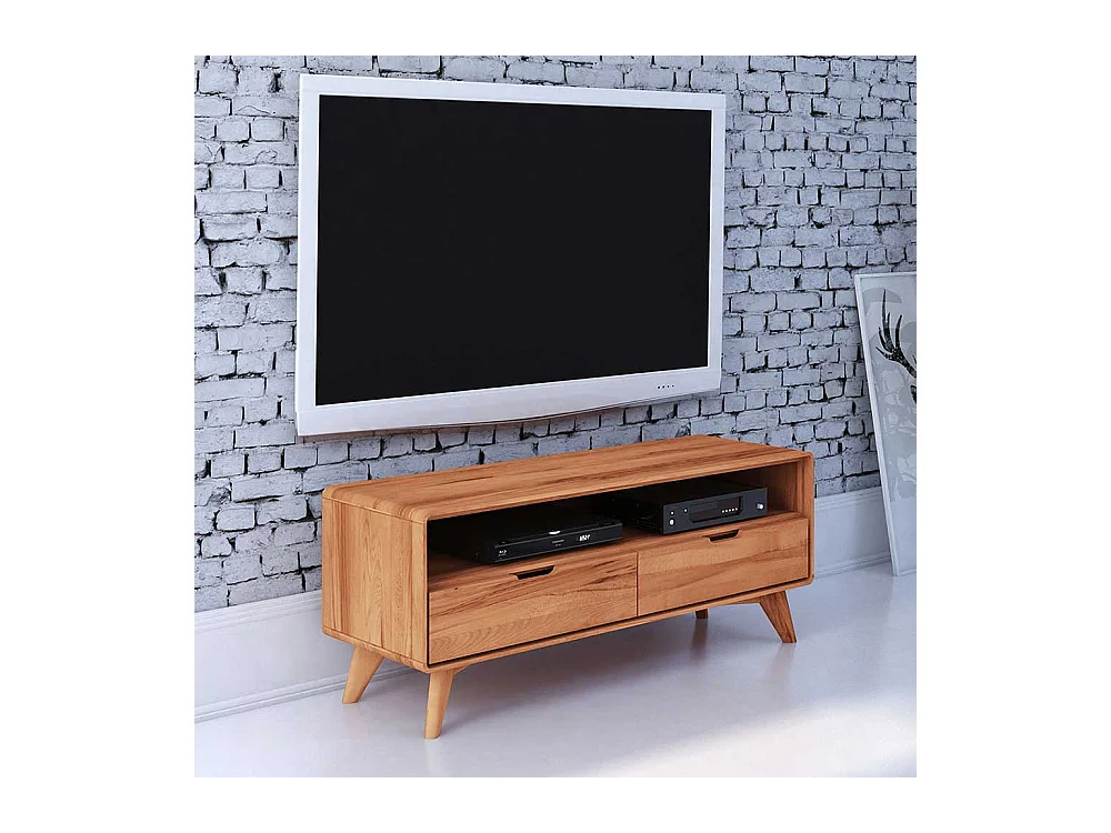 Fernsehtisch aus Kernbuche Massivholz 120 cm breit
