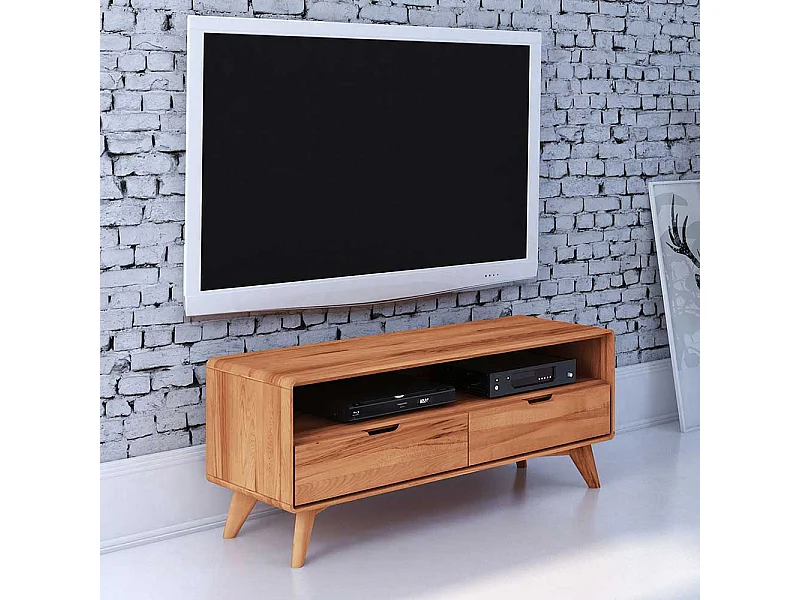 Fernsehtisch aus Kernbuche Massivholz 120 cm breit