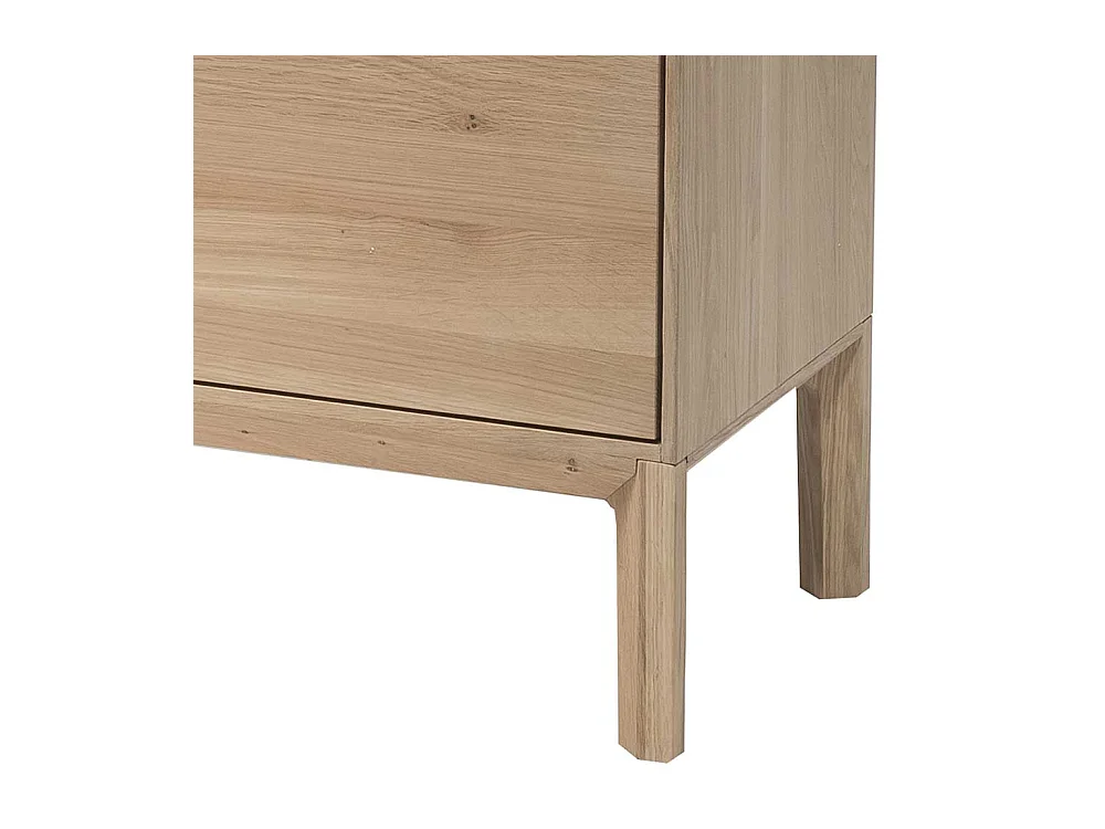 TV Unterschrank in Eiche weiß geölt und Gelb 205 cm breit