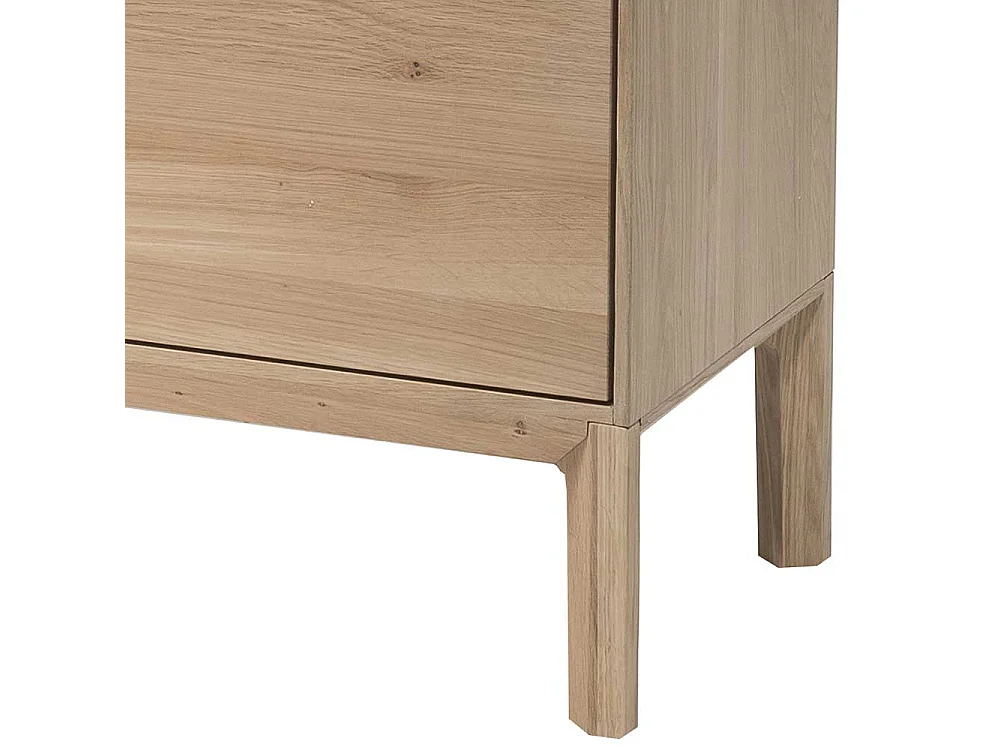 TV Unterschrank in Eiche weiß geölt und Gelb 205 cm breit