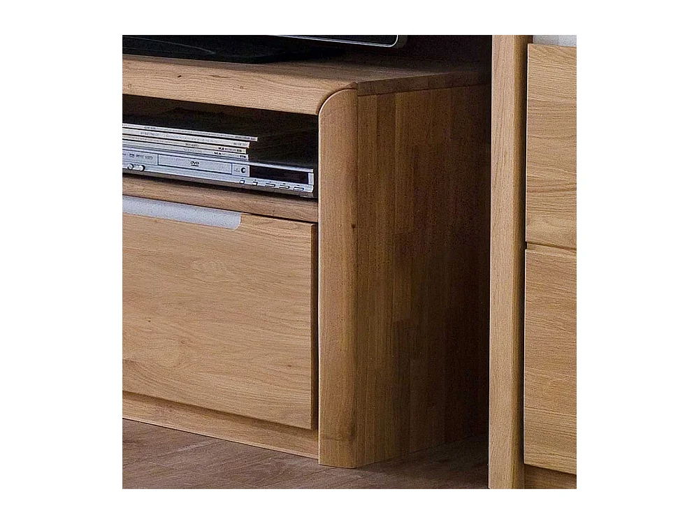TV Unterschrank aus Wildeiche Bianco massiv geölt