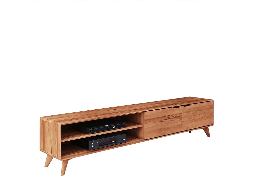 Massivholz Lowboard aus Kernbuche geölt 220 cm breit