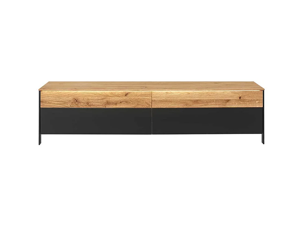 Phonomöbel aus Wildeiche Massivholz Push to open Funktion