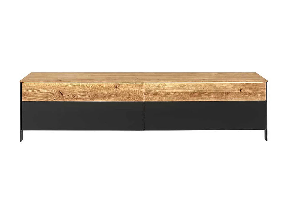 Phonomöbel aus Wildeiche Massivholz Push to open Funktion