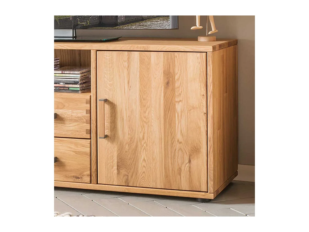 Fernsehmöbel aus Eiche Massivholz Schublade