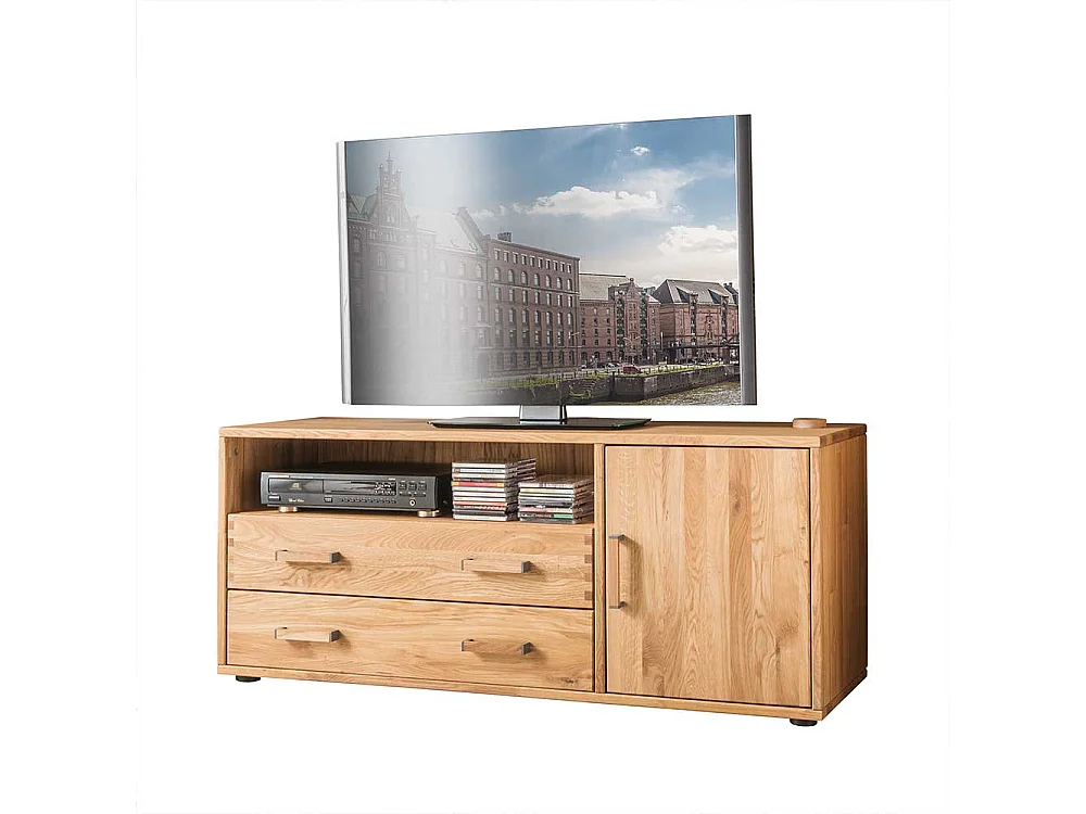 Fernsehmöbel aus Eiche Massivholz Schublade