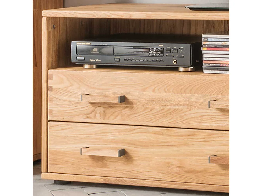 Fernsehmöbel aus Eiche Massivholz Schublade