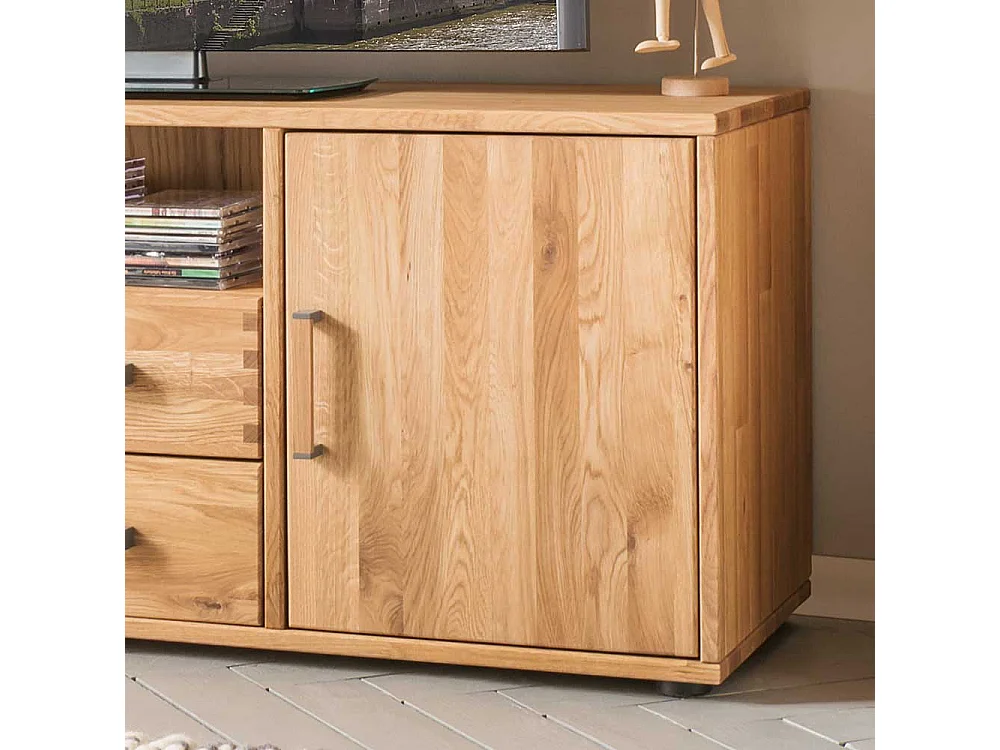 Fernsehmöbel aus Eiche Massivholz Schublade