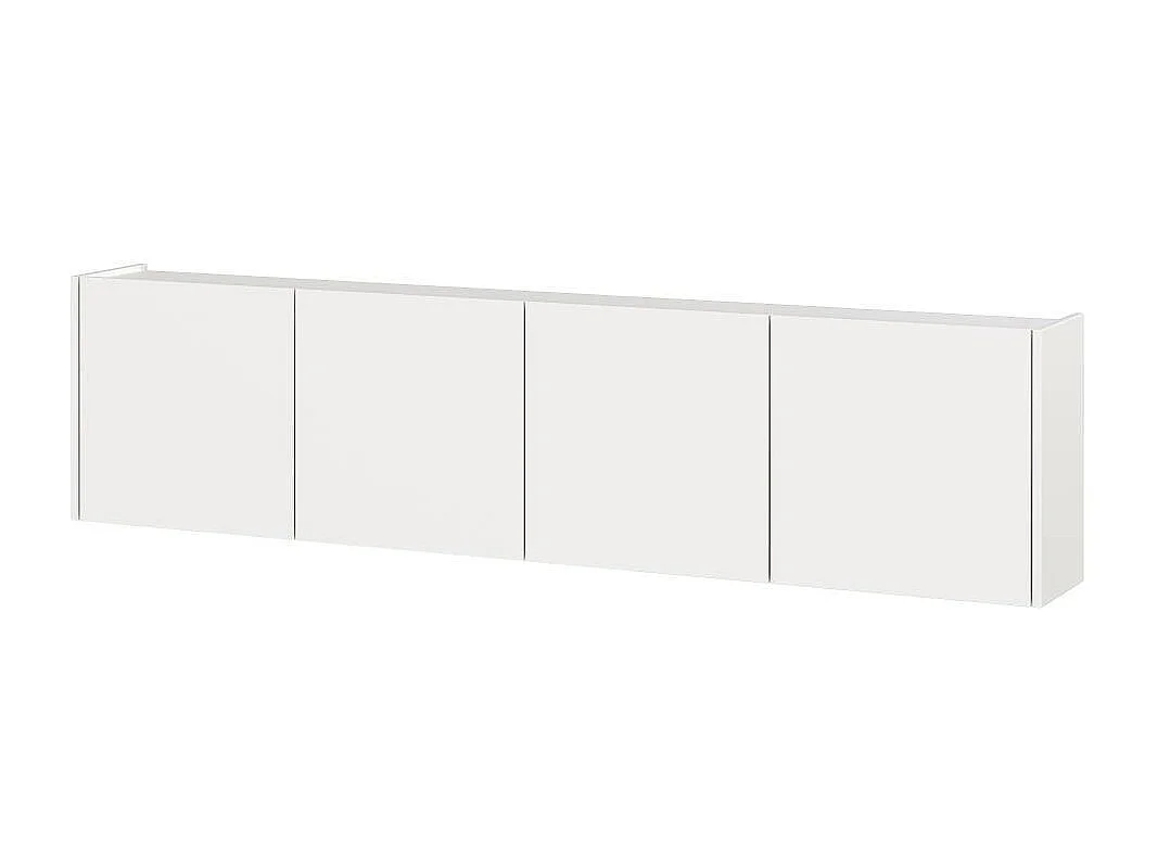 TV Schrank Fernsehschrank in Weiß für die Wandmontage