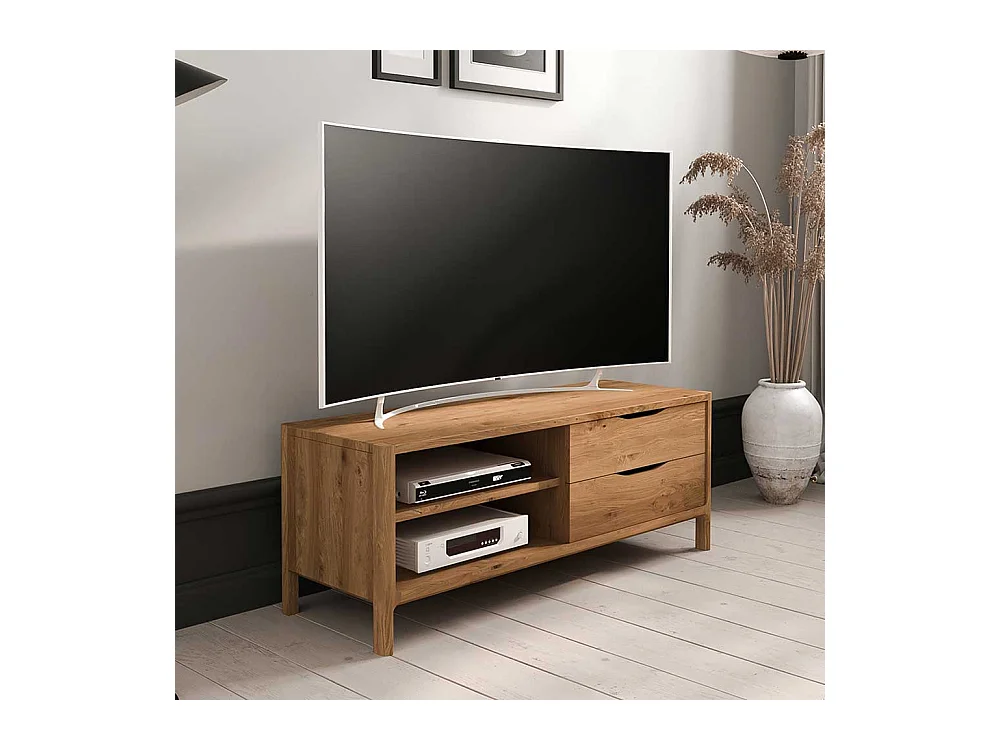 TV Lowboard Fernsehtisch mit Schubladen und offenen Fächern