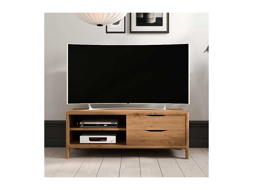 TV Lowboard Fernsehtisch mit Schubladen und offenen Fächern